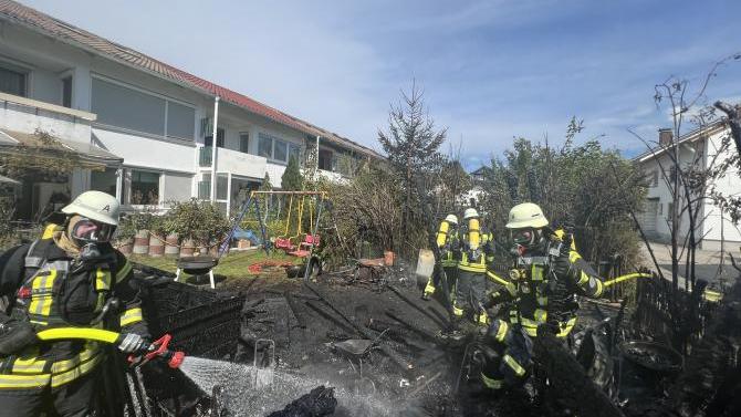 Brand einer Gartenhütte in Marktoberdorf: Schlimmeres verhindert | AllgäuHIT