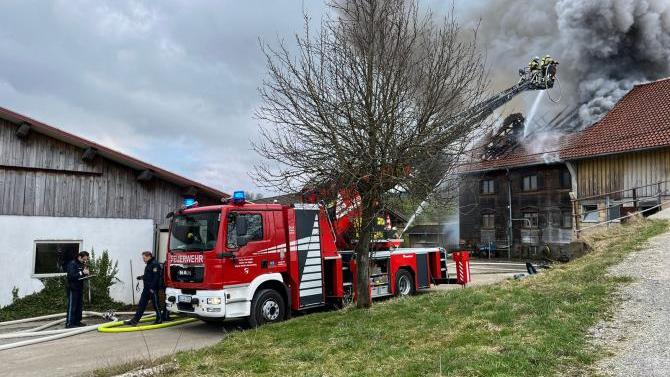 Brand in Ellhofen ( Westallgäu ) fordert hohen Sachschaden | AllgäuHIT