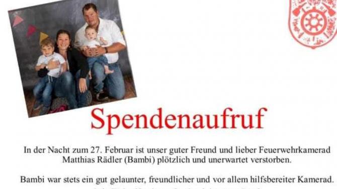Spendenaufruf für verstorbenen Feuerwehrmann aus Unterjoch | AllgäuHIT
