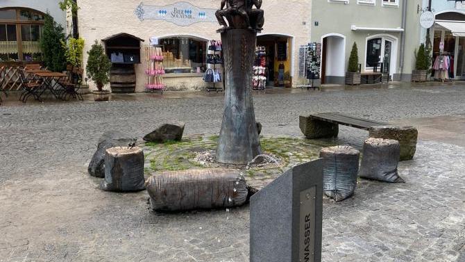Neue Trinkbrunnen in der Altstadt in Füssen | AllgäuHIT