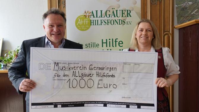 Musikverein Germaringen spendet 1.000 Euro | AllgäuHIT